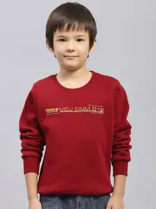 Monte Carlo Boys Printed Cotton Pullover Sweatshirt