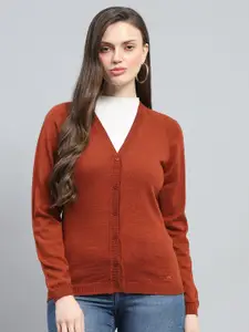 Monte Carlo Women V Neck  Cardigan Sweaters