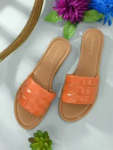 DressBerry Women Woven Design Open Toe Flats