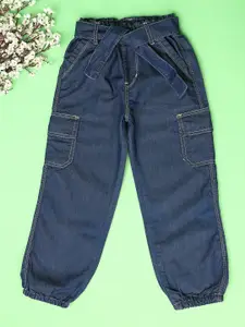 V-Mart Girls Relaxed Fit Low Distress Jeans