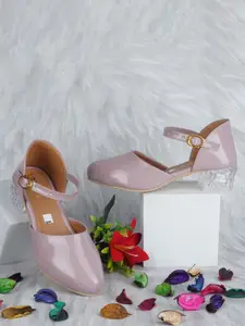 BAESD Girls Round Toe Block Heels Mules