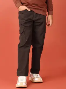 V-Mart Boys Cotton Mid-Rise Cargos Trousers