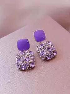 VAGHBHATT Women Square Studs Earrings