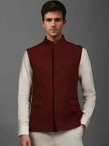 Louis Philippe Men Embroidered Slim Fit Nehru Jacket