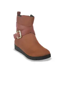 Catwalk Women Solid Monk Straps With Buckle Detail