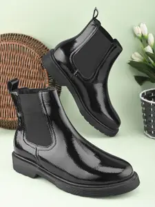 DressBerry Women Round-Toe Chelsea Boots