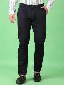 V-Mart Men Solid Mid-Rise Chinos Trousers