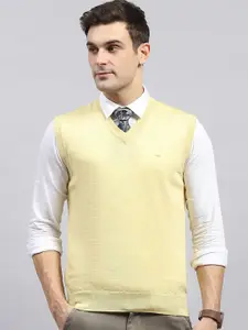 Monte Carlo Men Woollen V-Neck Sleeveless Pullover Sweater