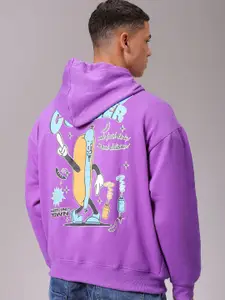 The Indian Garage Co Men Printed Long Sleeves Pullover Hooded Neck Sweatshirt