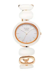 Titan Women Brass Printed Dial & Bracelet Style Straps Analogue Watch