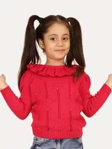 JoE Hazel Girls Cable Knit Pullover