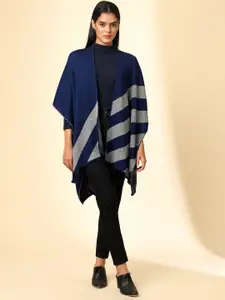 Zamour Striped Open Front Longline Shrug