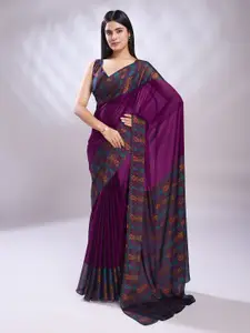 KALINI Ethnic Motif Printed Pure Silk Saree