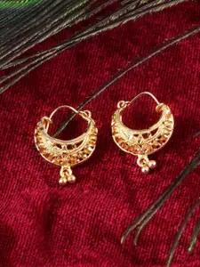 DIVASTRI Set Of 2 Gold-Plated Contemporary Hoop Earrings