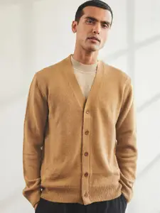 Mr Bowerbird Men Solid Tailored Fit Classic Cardigan