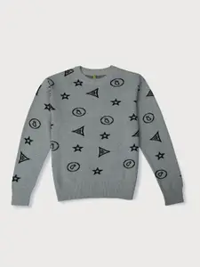 Gini and Jony Boys Conversational Printed Pullover