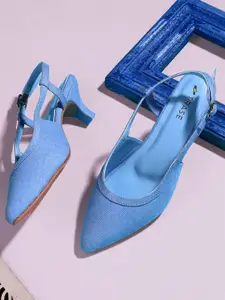 TRASE Women Pointed Toe Kitten Heel Mules