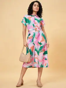 YU by Pantaloons Women Floral Printed Fit & Flare Midi Dress