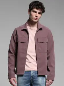 Jack & Jones Men Spread Collar Solid Casual Tailored Jacket