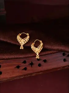 DIVASTRI Set Of 2 Gold-Plated Contemporary Hoop Earrings