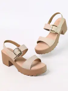 Monrow Women PU Platform Sandals