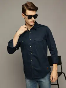 The Roadster Lifestyle Co. Men Premium Spread Collar Solid Cotton Casual Shirt