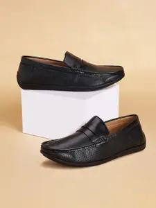 BYFORD by Pantaloons Men Textured Square Toe Slip On Driving Shoes