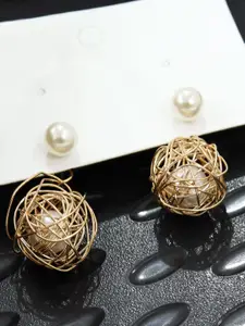 KRENOZ Stainless Steel Gold Plated Classic Drop Earrings