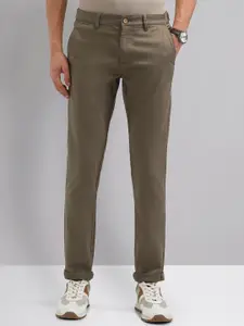 AD By Arvind Men Mid Rise Slim Fit Trousers