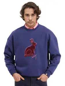 RARE RABBIT Men Printed Long Sleeves Sweatshirt