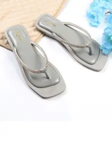 Luxyfeel Women T-Strap Party Flats