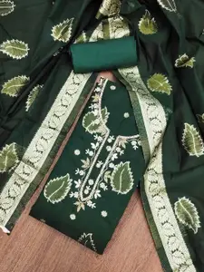 KIMISHA Floral Embroidered Unstitched Dress Material