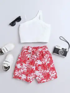 taffykids Girls Crop Top with Shorts