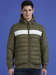 Pepe Jeans Men Hooded Solid Casual Puffer Jacket