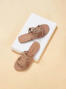 Forever Glam by Pantaloons Women Embellished Open Toe Flats