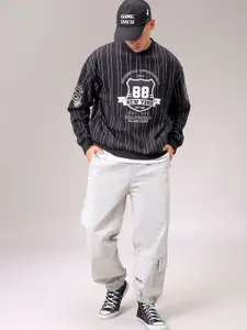 The Indian Garage Co Men Striped Sweatshirt