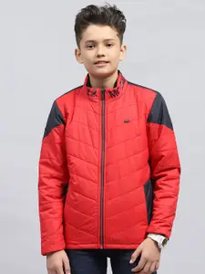 Monte Carlo Boys Mock Collar Solid Casual Padded Jacket