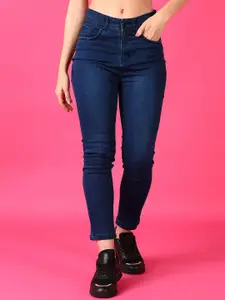 V-Mart Women High-Rise Light Fade Stretchable Regular Fit Jeans