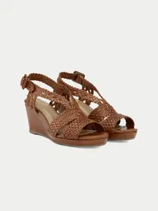 Oroh Women Leather Wedge Sandals