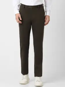 Peter England Men Skinny Fit Casual Trousers