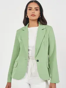 Styli Women Regular Length Regular Fit Single Button Blazer