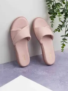 Inc 5 Women Open Toe Slip-On Casual Flats