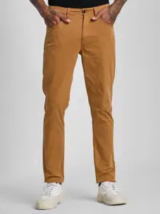 Snitch Men Smart Slim Fit Chinos Trousers