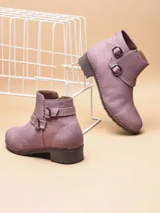 Try Me Women Casual Block-Heeled Boots