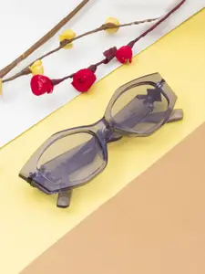 Ted Smith Women Cateye Sunglasses with UV Protected Lens TOKIO_C2-GREY