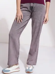 Tokyo Talkies Women Straight Fit Mid-Rise Heavy Fade Jeans
