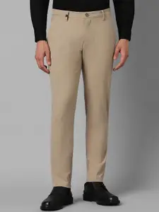 Louis Philippe Sport Men Slim Fit Solid Flat Front Formal Trousers