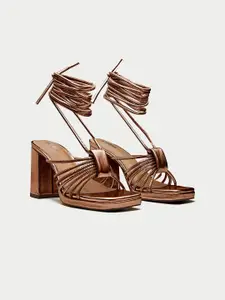 Oroh Women Leather Party Platform Sandals