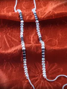 Heer Collection Set Of 2 Silver-Plated Anklets