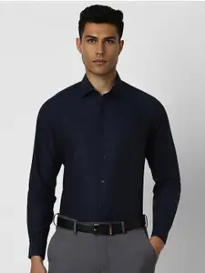 Van Heusen Men Spread Collar Micro Disty Printed Cotton Slim Fit Formal Shirt